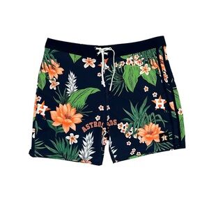 Men's 32" HOUSTON ASTROS Baseball Texas Swimming Drawstring Shorts / Trunks